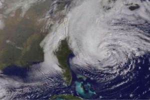 Hurricane Sandy near Florida