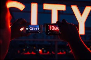 Neon Sign of City