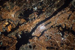 New York City at Night from Space