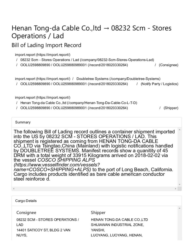 Exhibit-B-Bills-of-Lading-pdf-1 | Secure The Grid